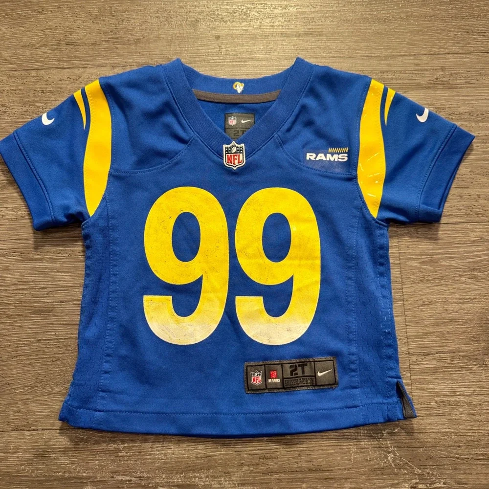 Nike NFL Jersey Toddler 2T Blue Polyester Aaron Donald 99 Rams Gameday Sporty